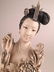 Large carved beauty holding a Lotus flowers. Mounted on - 2