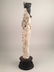 Large carved beauty holding a Lotus flowers. Mounted on - 4