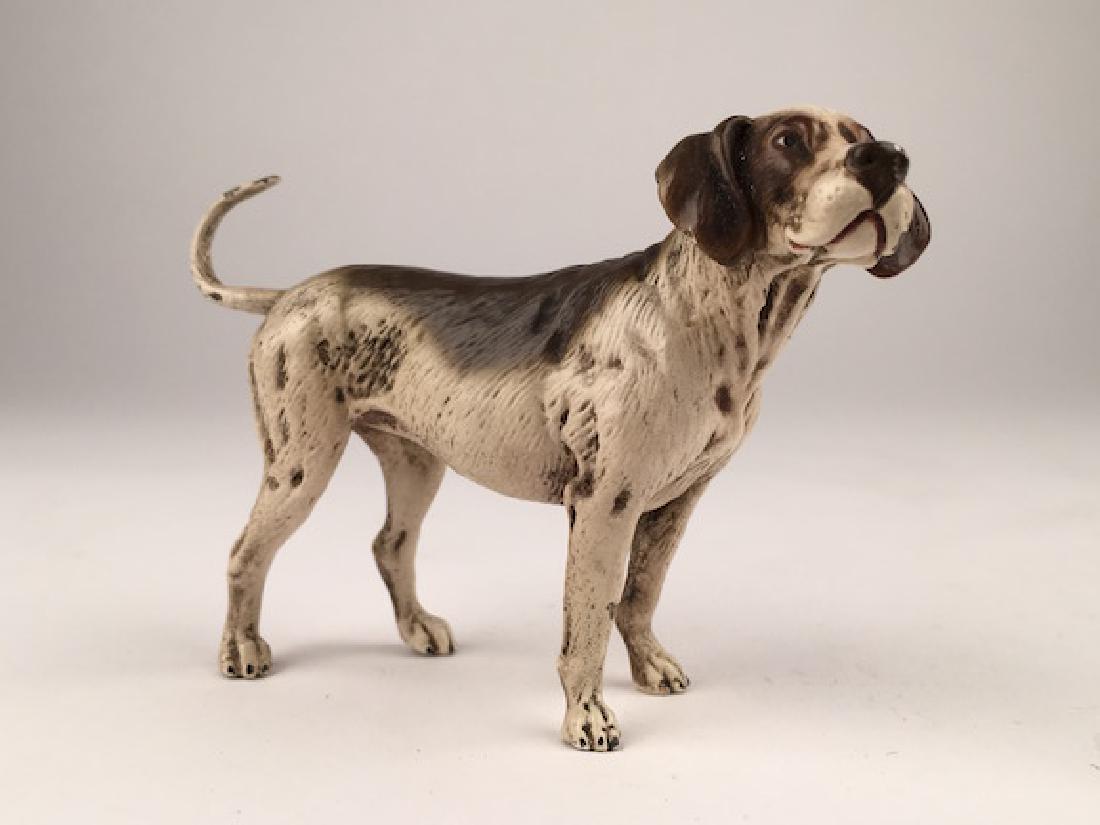 Antique Vienna cold painted bronze figure of a dog. (1 of 7)