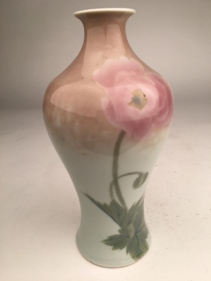 Circa 1900 Japanese studio porcelain vase decorated (1 of 5)