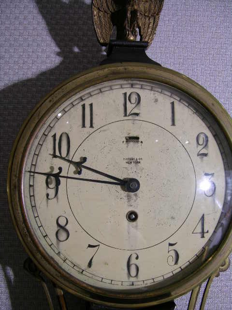 A WILLARD BANJO CLOCK STAMPED "TIFFANY AND COMPAN - 5