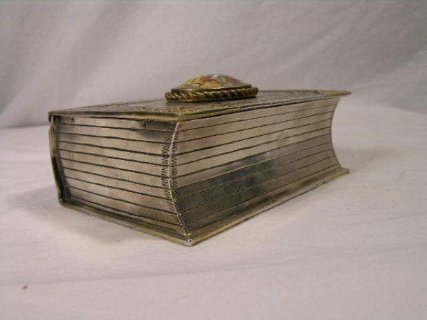 STERLING SILVER MECHANICAL SINGING BIRD BOX.THE - 2