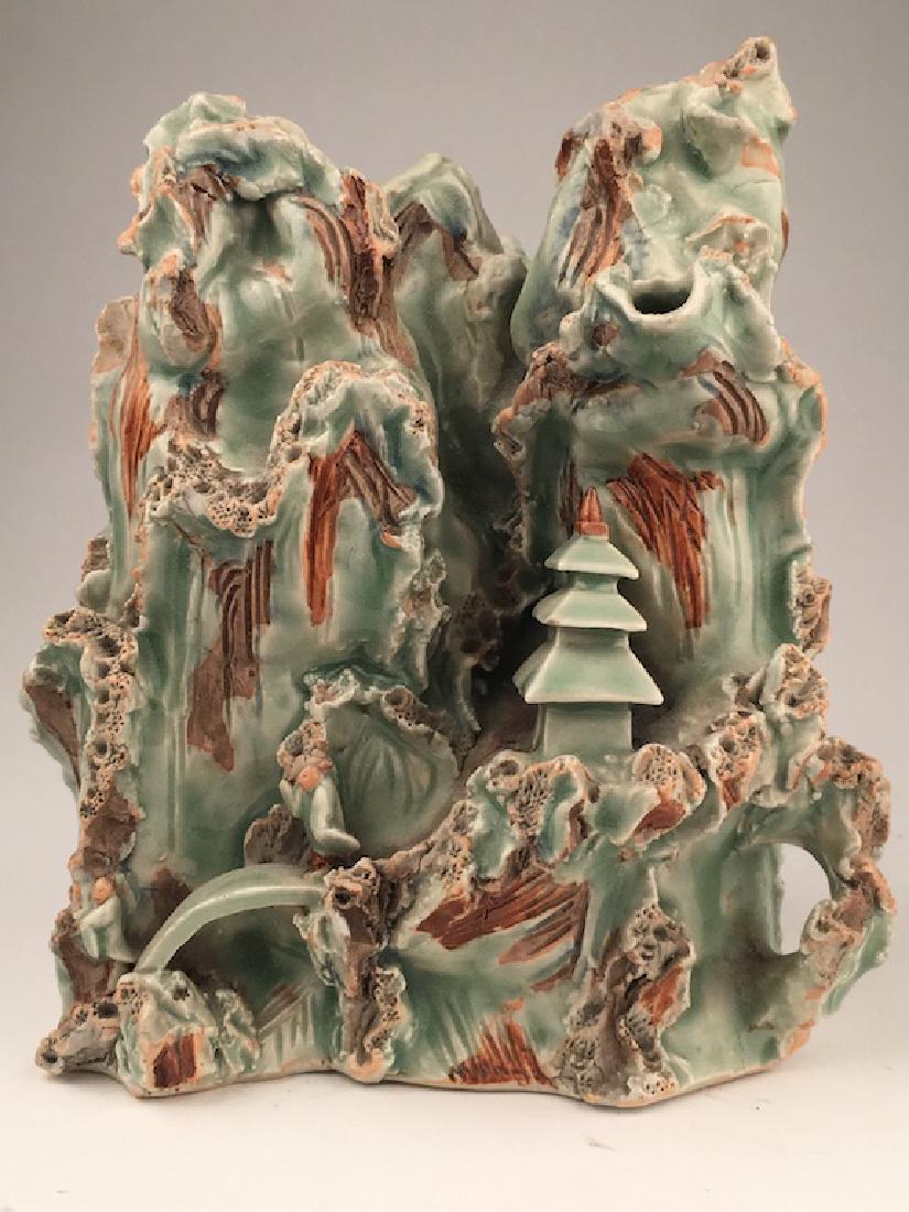 Unusual Japanese studio porcelain sculpture of a home (1 of 10)