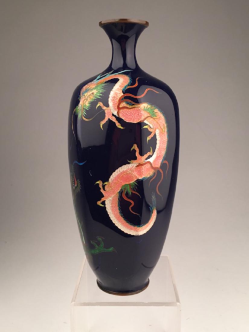 Early 20 th century Japanese cloisonne six sided (1 of 8)