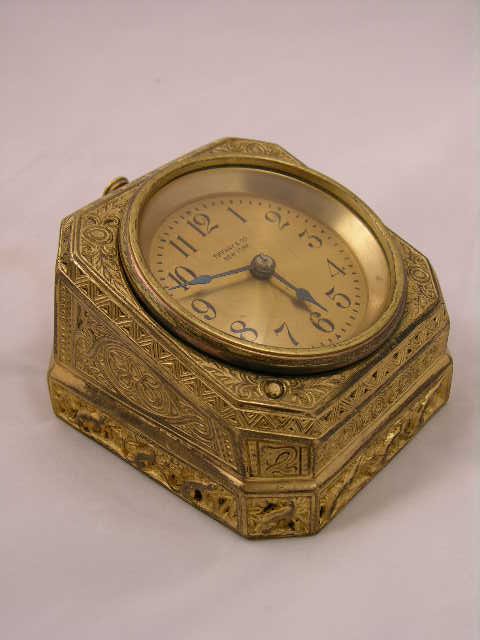 TIFFANY STUDIOS BRASS CLOCK IN THE "VENETIAN" PA - 2