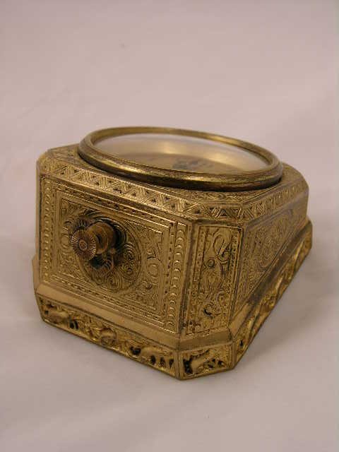 TIFFANY STUDIOS BRASS CLOCK IN THE "VENETIAN" PA - 3