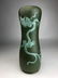 A rare porcelain shaped vase with a raised dragon in se