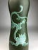 A rare porcelain shaped vase with a raised dragon in se - 5