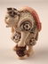 Carved Japanese Netsuke man with a fish on his back. - 2