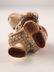 Carved Japanese Netsuke man with a fish on his back. - 5