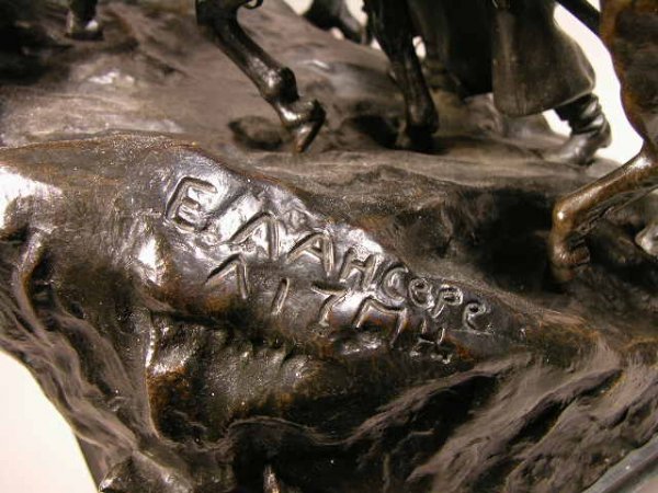 EVGENY. ALEKSANDROVICH LANSERE RUSSIAN BRONZE. - 7