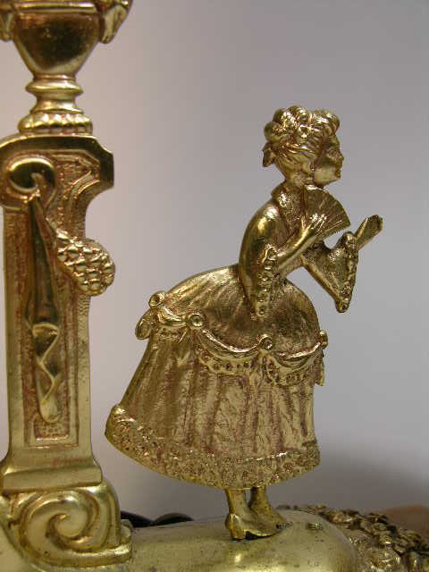 FIGURAL BRONZE LAMP WITH QUEZAL SHADE. - 2