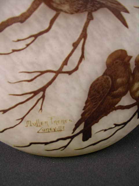 A LARGE CAMEO VASE SIGNED "MULLER FRES LUNEVILLE" - 3