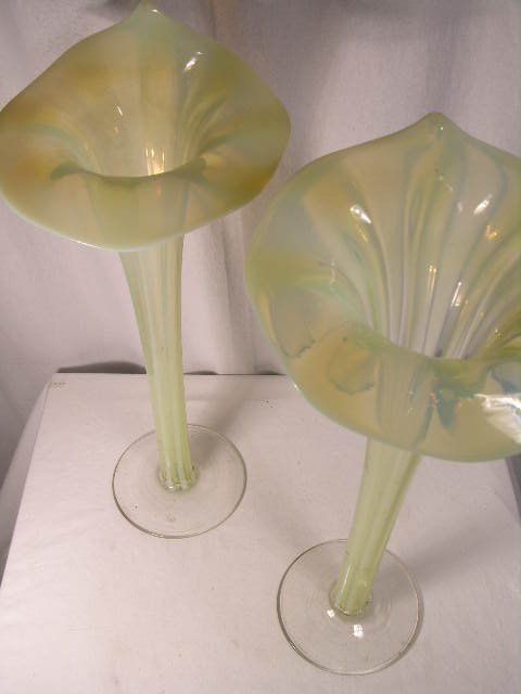 PAIR OF JACK IN THE PULPIT VASES. ATTRIBUTED TO - 2