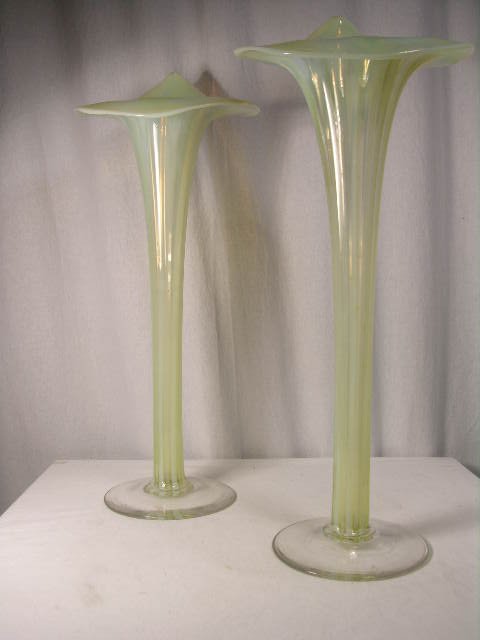 PAIR OF JACK IN THE PULPIT VASES. ATTRIBUTED TO - 3
