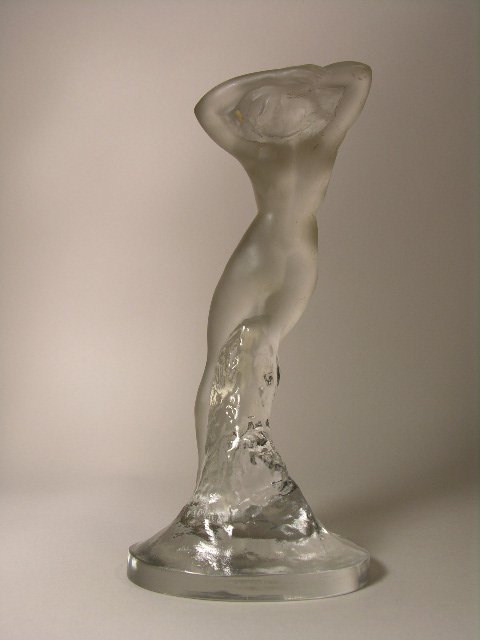 R. LALIQUE FIGURINE OF A NUDE. - 2