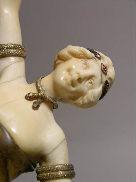 C.J. COLINET:BRONZE SNAKE DANCER. - 2