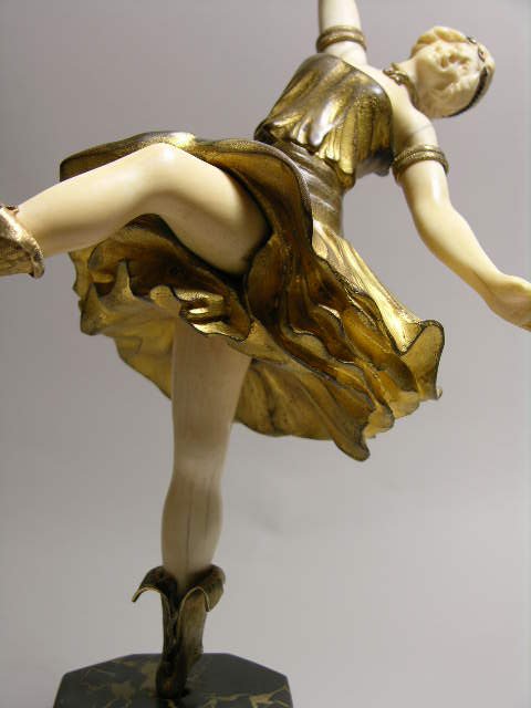 C.J. COLINET:BRONZE SNAKE DANCER. - 3