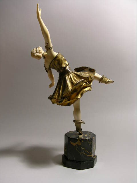 C.J. COLINET:BRONZE SNAKE DANCER. - 4