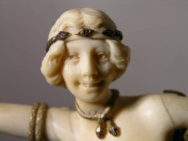 C.J. COLINET:BRONZE SNAKE DANCER. - 5