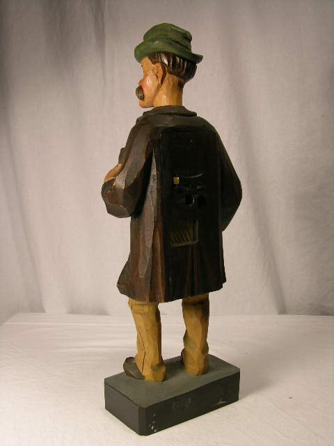 CARVED WOOD WHISTLER FIGURE. - 3
