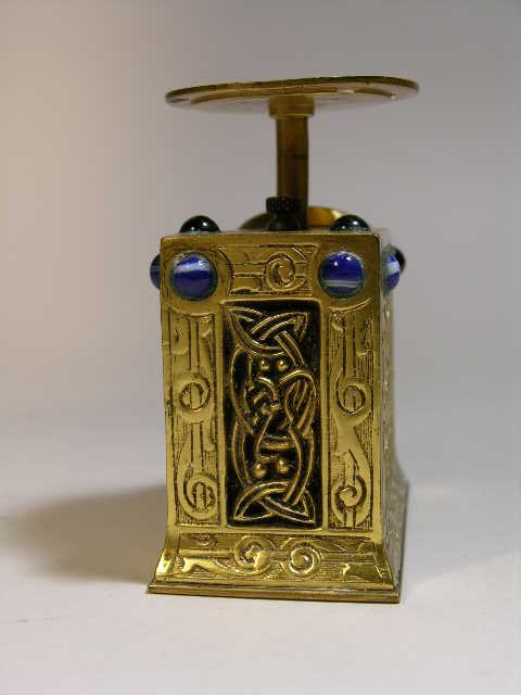 TIFFANY STUDIOS "NINTH CENTURY" BRONZE POSTAL SCA - 3