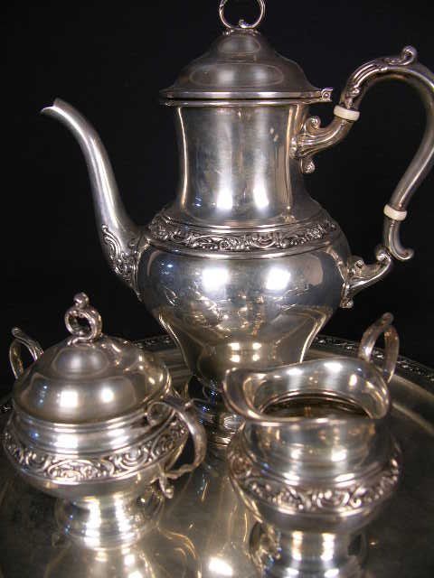 FOUR PIECE "GORHAM" (AMERICAN) STERLING SILVER TE