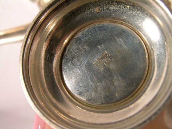 FOUR PIECE "GORHAM" (AMERICAN) STERLING SILVER TE - 5