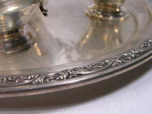 FOUR PIECE "GORHAM" (AMERICAN) STERLING SILVER TE - 6