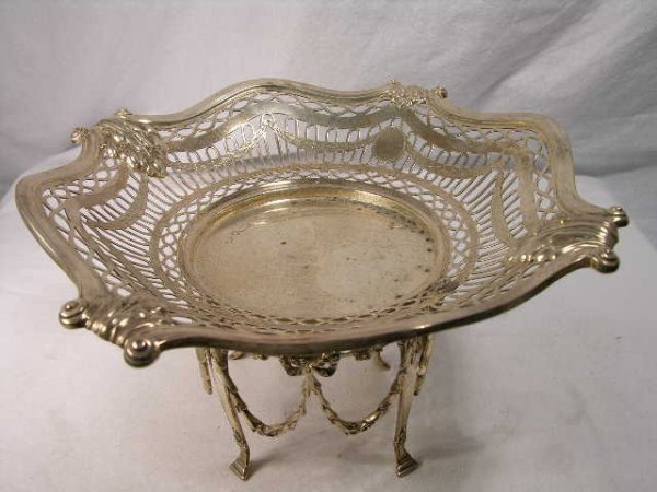 ENGLISH STERLING SILVER COMPOTE. BEAUTIFUL RETIC