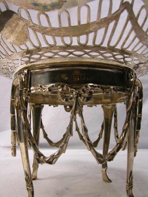 ENGLISH STERLING SILVER COMPOTE. BEAUTIFUL RETIC - 2