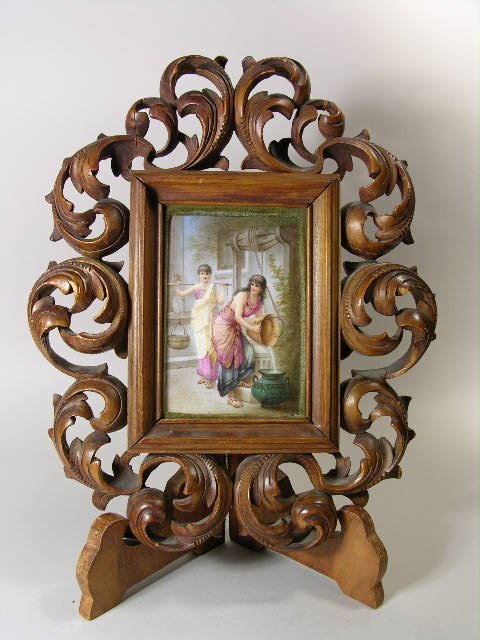 SEVRES PLAQUE WITH FRAME.