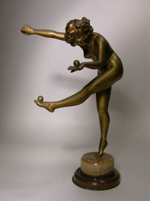 C.J. COLINET BRONZE FIGURE. - 2