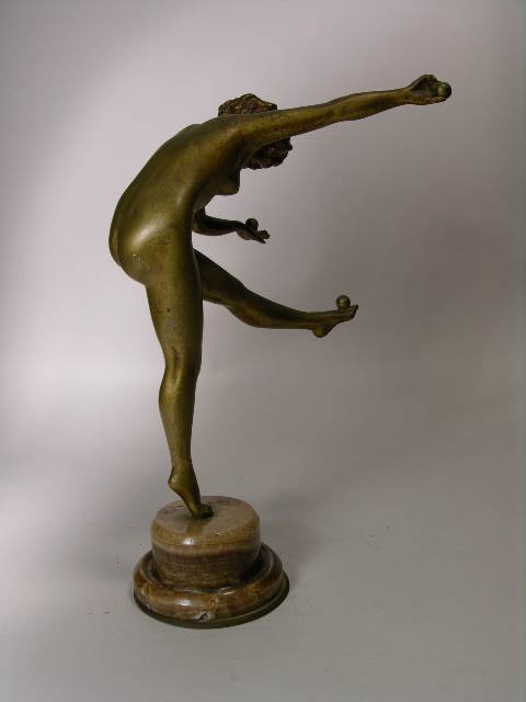 C.J. COLINET BRONZE FIGURE. - 5