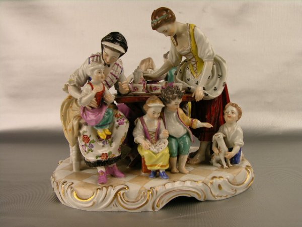 ROYAL VIENNA FIGURAL GROUPING OF FOUR ADULTS WITH
