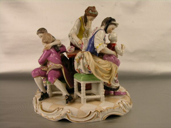 ROYAL VIENNA FIGURAL GROUPING OF FOUR ADULTS WITH - 2