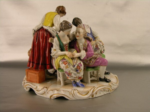 ROYAL VIENNA FIGURAL GROUPING OF FOUR ADULTS WITH - 3