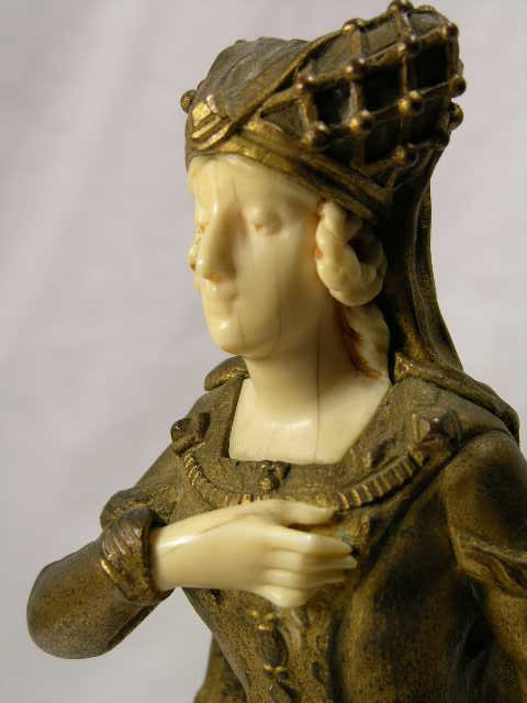 "E. BERNOUDT" (BELGIAN) ART NOUVEAU SILVER GILT - 6