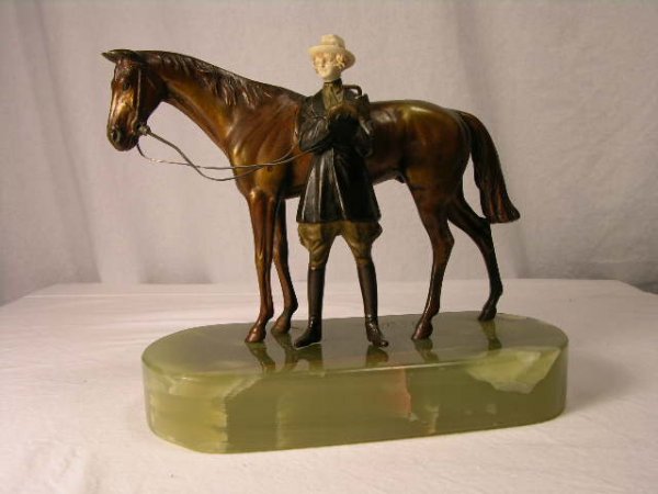 BRONZE AND IVORY: BRUNO ZACH. A BEAUTIFUL SCULPT