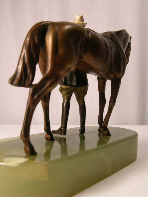 BRONZE AND IVORY: BRUNO ZACH. A BEAUTIFUL SCULPT - 3