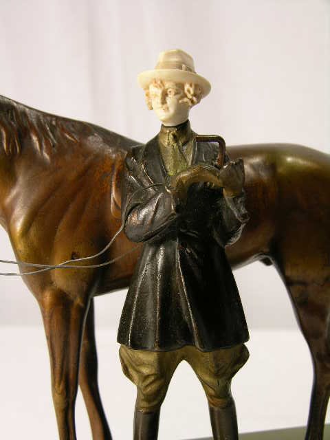 BRONZE AND IVORY: BRUNO ZACH. A BEAUTIFUL SCULPT - 4