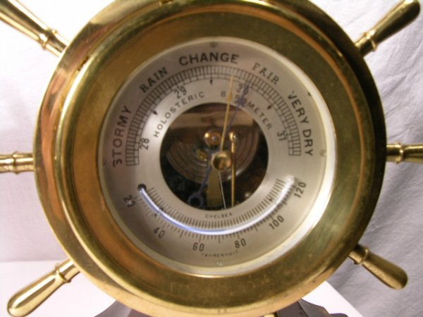 CHELSEA SHIPS CLOCK AND BAROMETER. "PILOT/CLAREM - 3