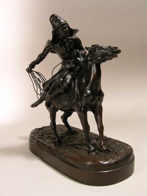E. ALEKSANDROVICH LANSERE BRONZE FIGURE.