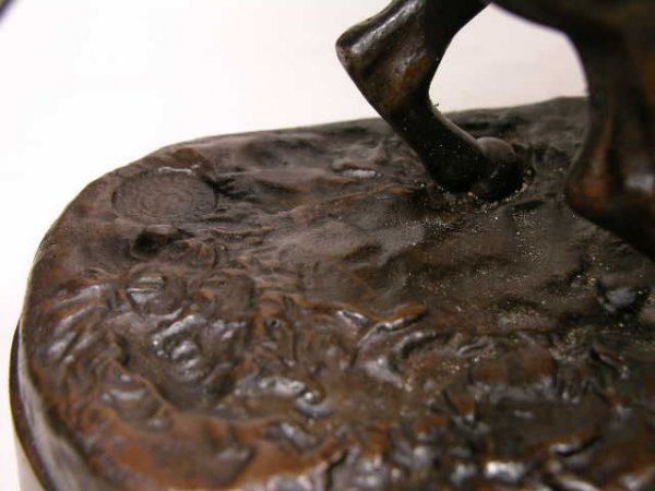 E. ALEKSANDROVICH LANSERE BRONZE FIGURE. - 5