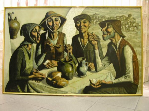 JESUS VILLAR (FRENCH) ON CANVAS PAINTING. - 2