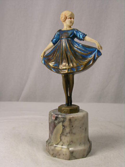 IVORY AND PATINATED BRONZE:F. PREISS.