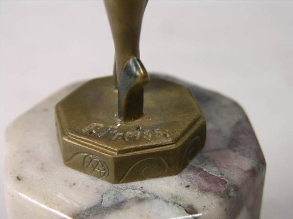 IVORY AND PATINATED BRONZE:F. PREISS. - 4