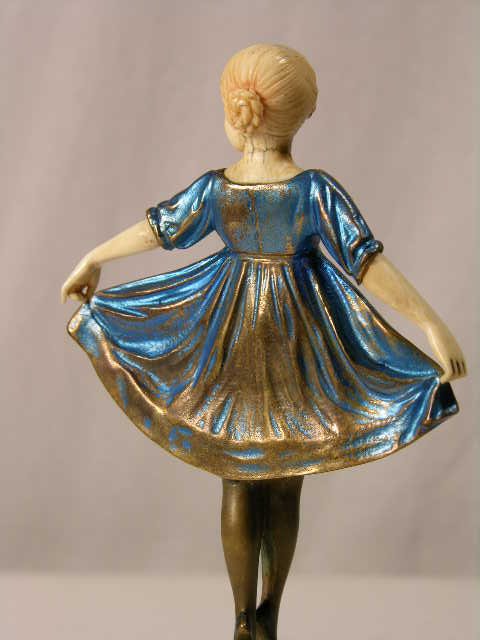 IVORY AND PATINATED BRONZE:F. PREISS. - 5