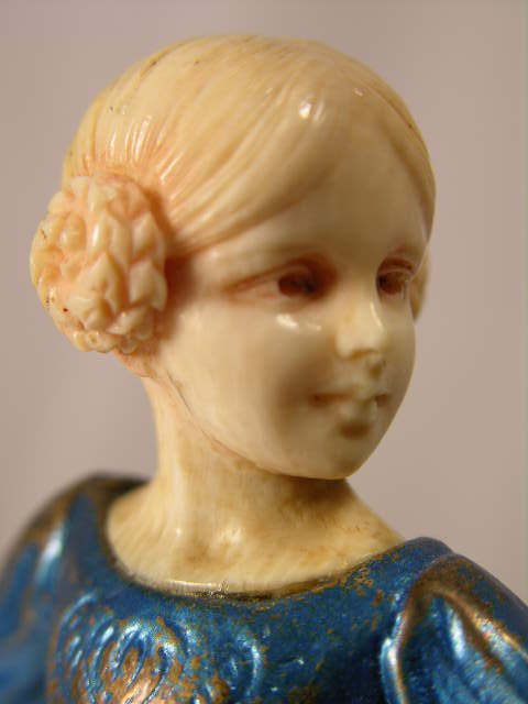 IVORY AND PATINATED BRONZE:F. PREISS. - 6
