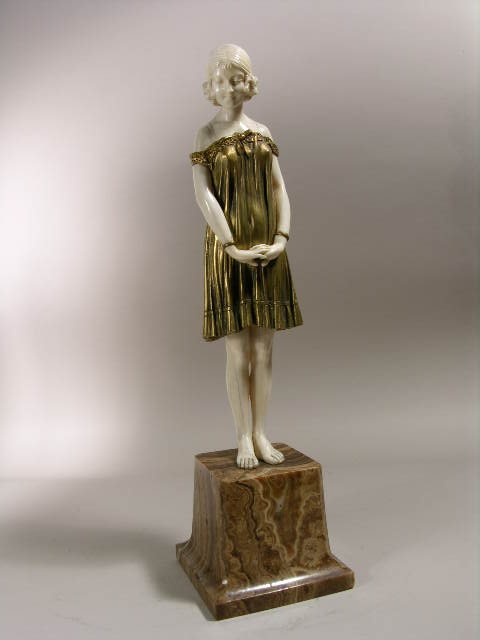 D.H. CHIPARUS FIGURE TITLED "INNOCENCE".